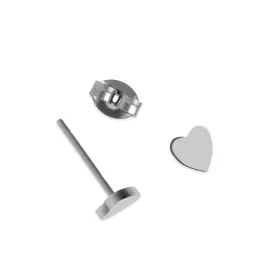 Heart Titanium Stud Earrings