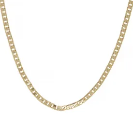 4mm Gold Filled Bonded Cuban Curb Chain Classic 16/20/30 Inch