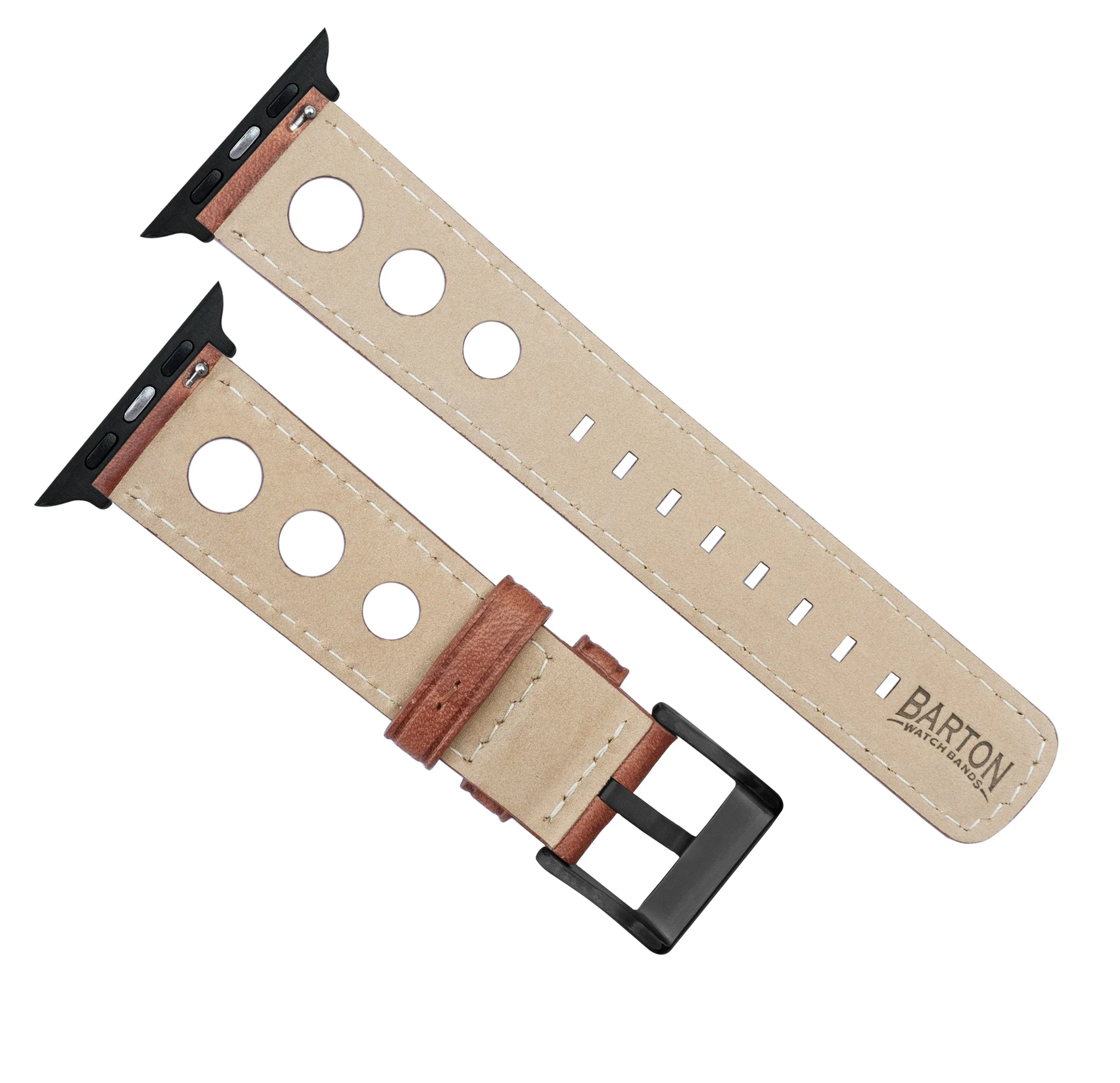 Apple Watch Caramel Brown Rally Horween Leather Watch Band