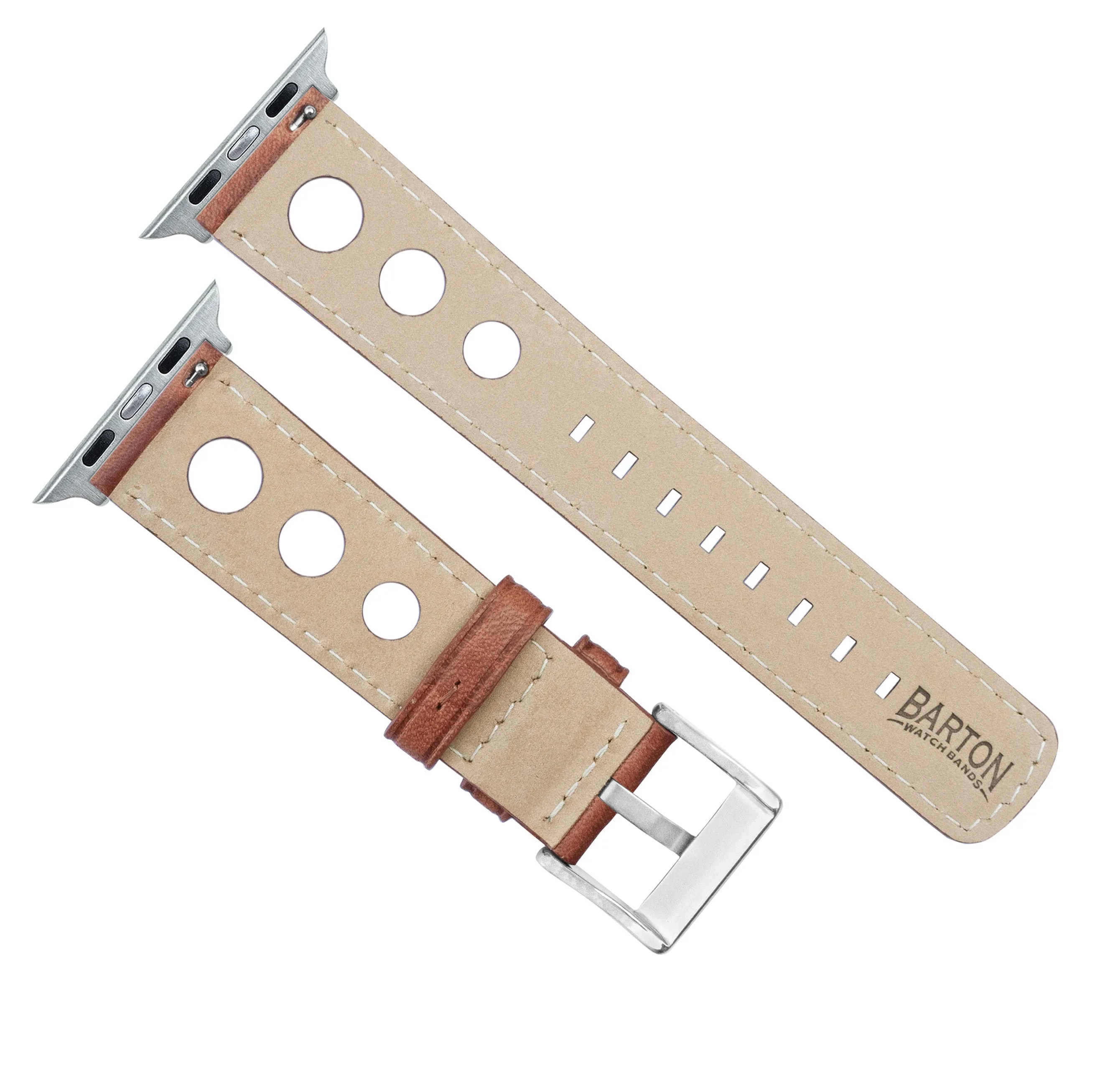 Apple Watch Caramel Brown Rally Horween Leather Watch Band