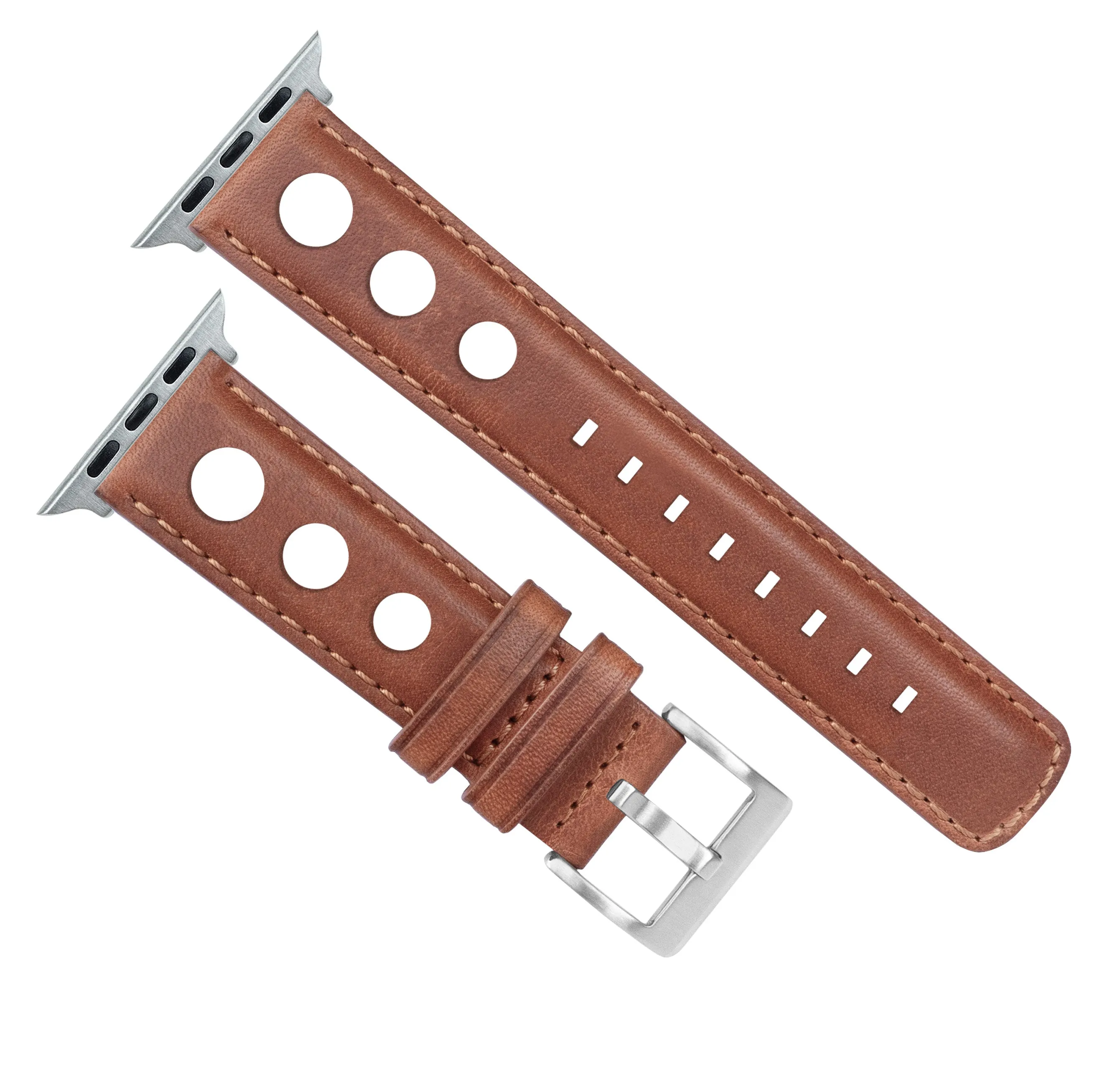 Apple Watch Caramel Brown Rally Horween Leather Watch Band