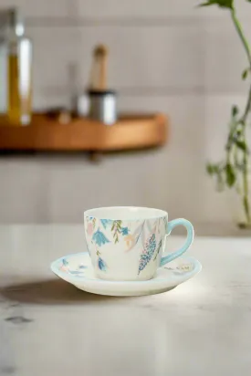 Assorted Floral Print Tea Cup & Saucer