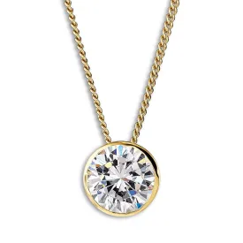 Bezel Solitaire Pendant