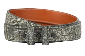 Chacon 1.25" Elephant Tapered Belt Strap - Granite