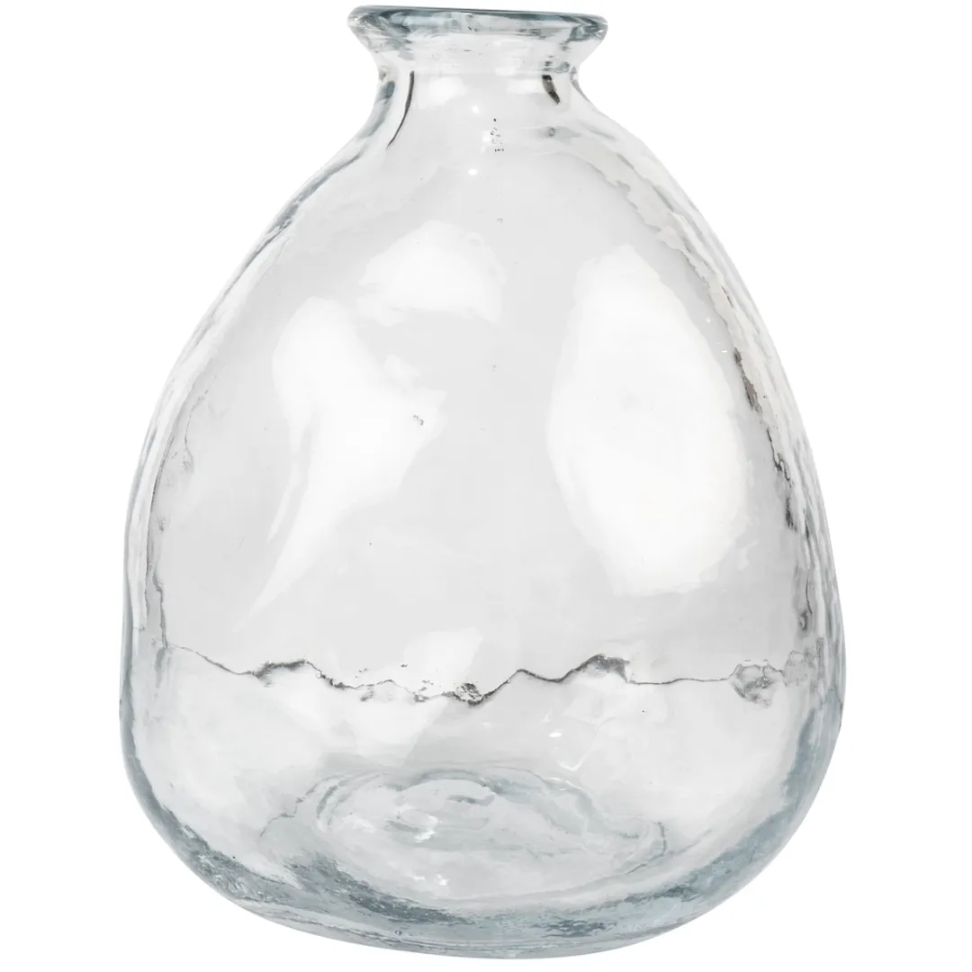 Clear Wobble Vase 20cm