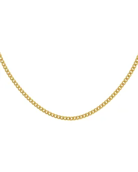 Curb Chain Wide 45 cm Gold