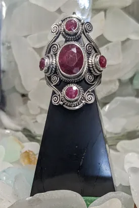 Exquisitely Detailed Ruby Ring