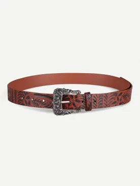 Eyelet Detail Western Belt