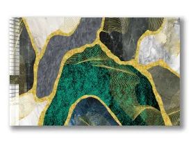 Green & Yellow Marble Design