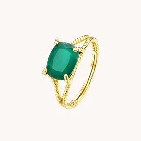 Green Gold Adjustable Ring W.