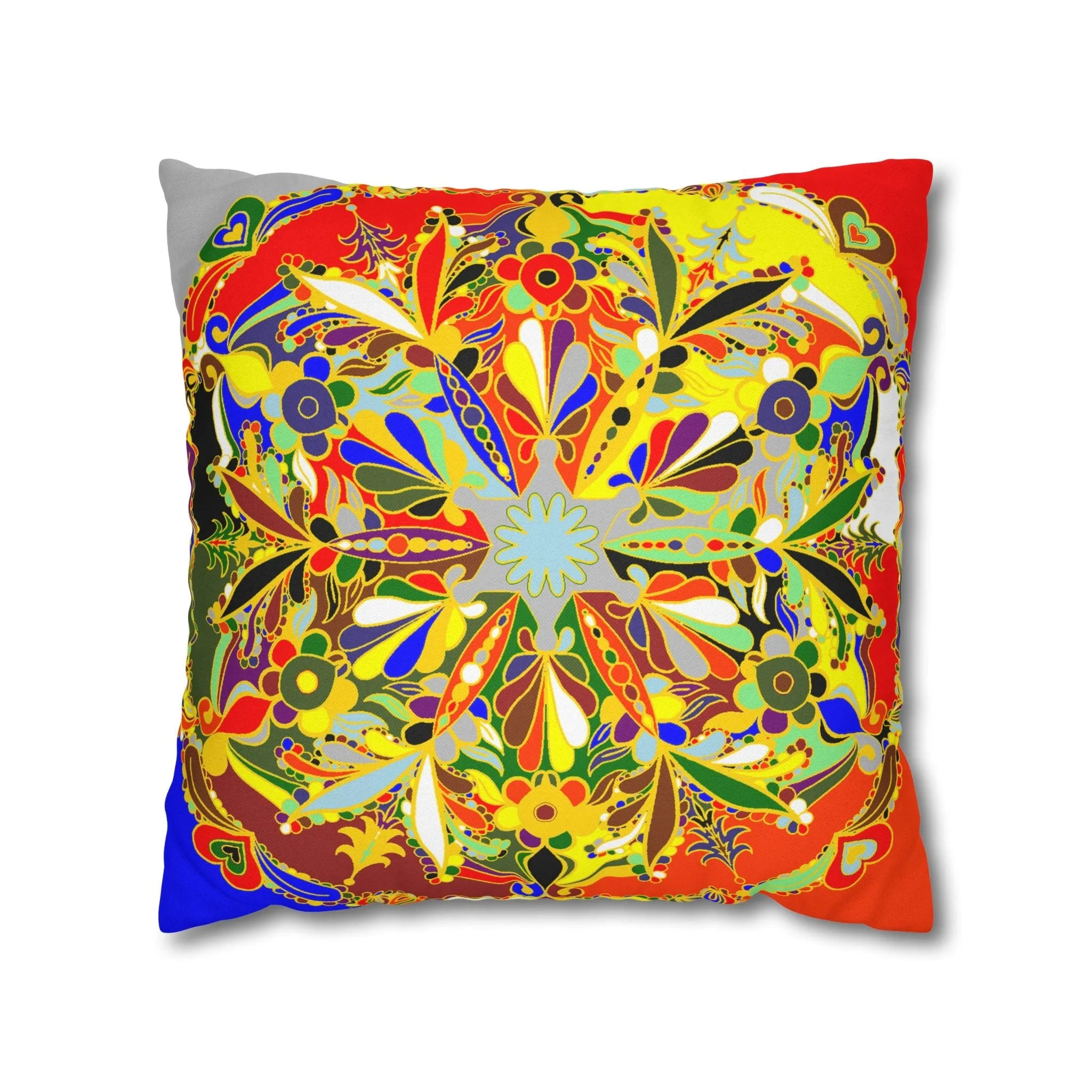 Handmade Mandala Design Pillowcase - Christmas Mandala Art