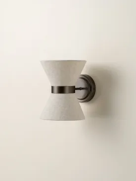 Renwick - linen and bronze wall light