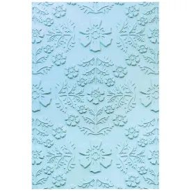 Sizzix Multi-Level Textured Impressions A5 Embossing Folder - Floral Damask by Eileen Hull