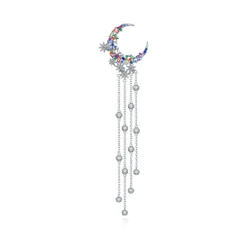 THIALH - Rainbow - White Moon Earrings